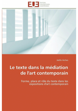 Le texte dans la médiation de l'art contemporain