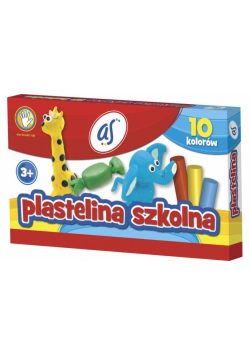 Plastelina Szkolna 10 kolorów AS