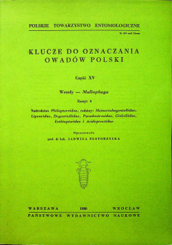 Klucze do oznaczania owadów Polski Część XV Zeszyt 6