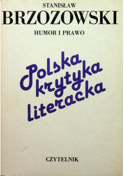 Polska krytyka literacka Humor i Prawo