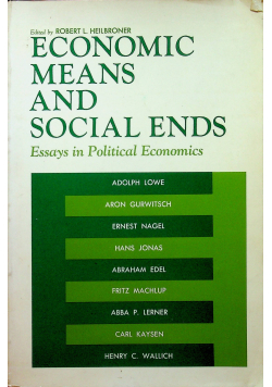 Economic means and social ends