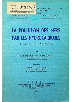 Pollution des mers par les hydrocarbures