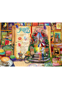 Puzzle 4000 Życie to otwarta księga-Paryż