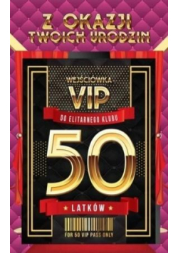 Karnet Urodziny 50 VIP - 08