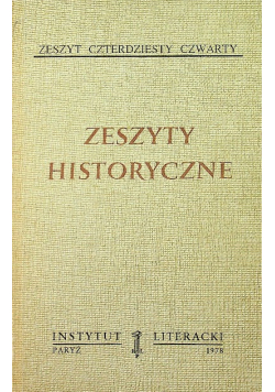 Zeszyty historyczne zeszyt 44