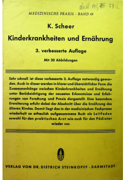 Kinderkrankheiten und ernahrung