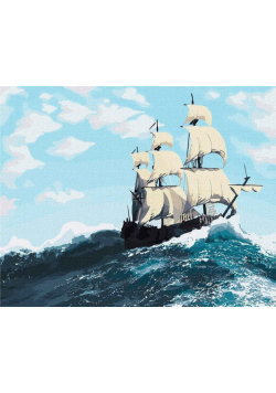 Malowanie po numerach - Burzliwe fale 40x50
