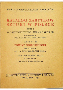 Katalog zabytków sztuki w Polsce Tom I Zeszyt 10