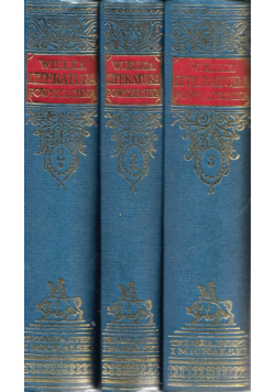 Wielka literatura powszechna tom I do III reprint z ok 1933 r