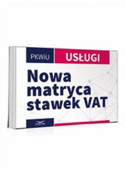 Nowa matryca stawek VAT-Usługi