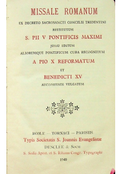 Missale Romanum 1949 r.