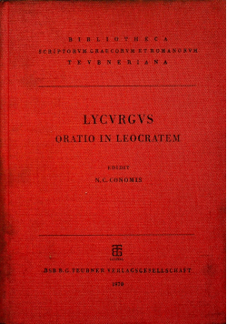 Lycvrgi oratio in leocratem