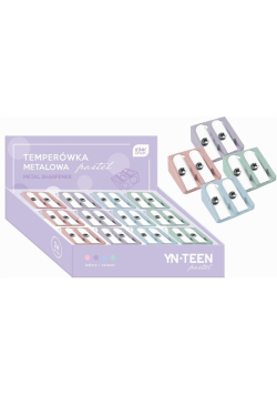 Temperówka metalowa pastel (24szt)
