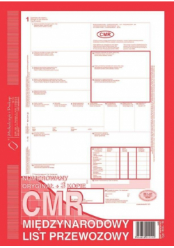 CMR Międzynarodowy list przewozowy 800-1N