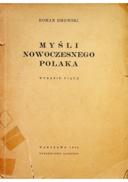 Myśli nowoczesnego polaka 1934 r