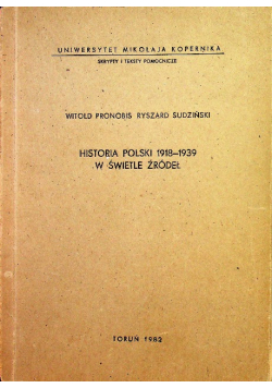 Historia polski 1918 1939 w świetle źródeł