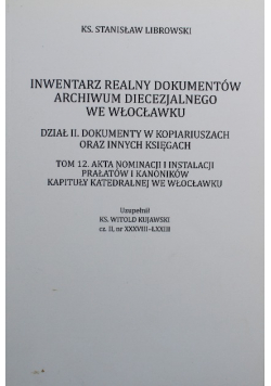 Inwentarz realny dokumentów archiwum diecezjalnego we Włocławku