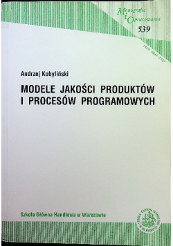 Modele jakości produktów i procesów programowania
