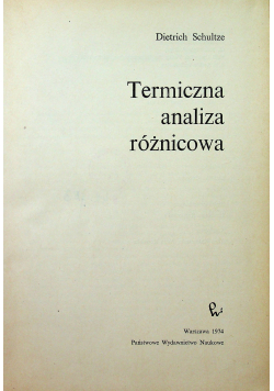 Termiczna analiza różnicowa