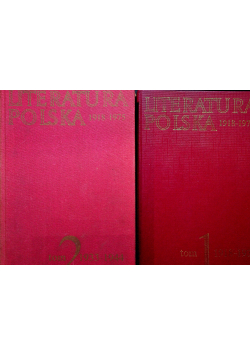 Literatura polska tom I i II