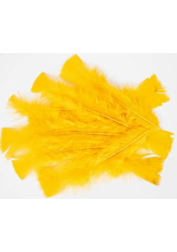 Piórka 10g 5-12cm żółte