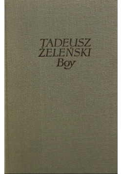 Tadeusz Żeleński Boy Tom XIII