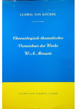 Chronologisch thematisches verzeichnis der werke