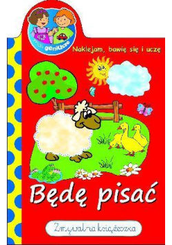 Zmywalna książeczka Mali geniusze. Będę pisać.