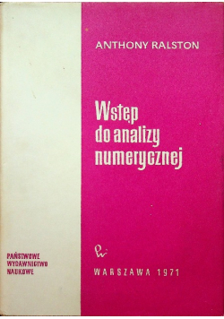 Wstęp do analizy numerycznej