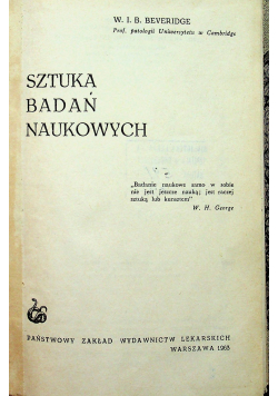 Sztuka badań naukowych