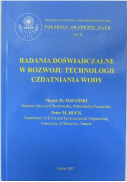 Badania doświadczalne w rozwoju technologii uzdatniania wody