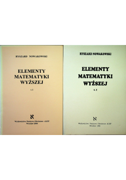 Elementy Matematyki Wyższej  2 tomy