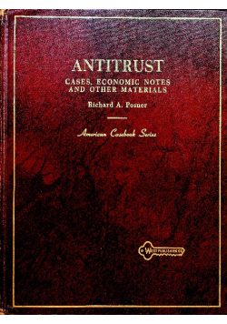 Antitrust cases economic notes and other materials