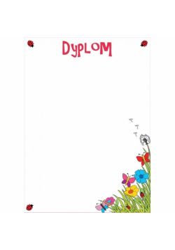 Dyplom dziecięcy A4/20ark. Biedronka