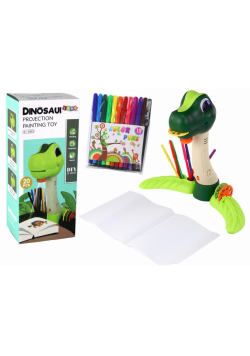 Projektor do rysowania dinozaur dźwięk + akcesoria