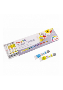 Farby akwarelowe w tubach 18 kolorów PENTEL