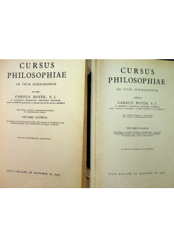 Cursus Philosopiae tom I i II