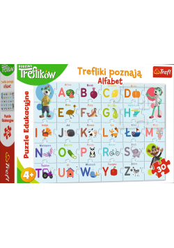 Puzzle Edukacyjne Trefliki poznają alfabet NOWA