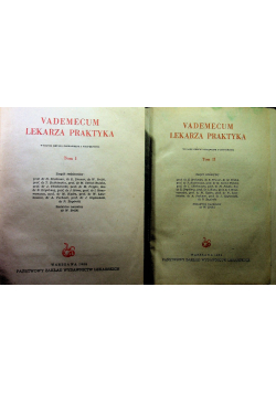 Vademecum lekarza praktyka Tom I i II