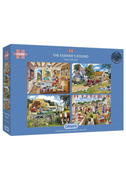 Puzzle 4x500 Rolnik G3