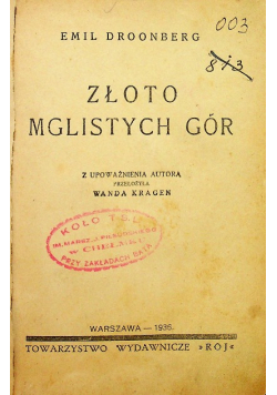 Złoto mglistych gór 1936 r
