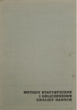 Metody statystyczne i obliczeniowe analizy danych