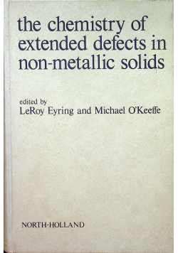 The chemistry of extended defects in non metallic solids