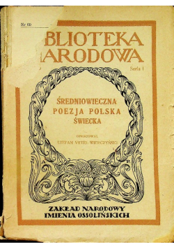 Średniowieczna poezja polska świecka