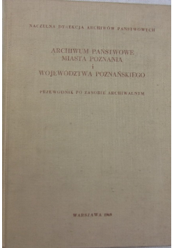 Archiwum państwowe miasta Poznania i województwa poznańskiego