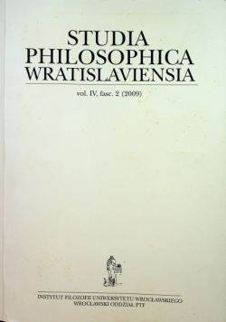 Studia Philosophica Wratislaviensia Tom IV