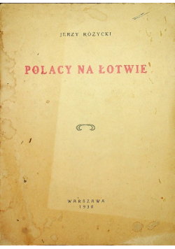 Polacy na Łotwie 1930 r