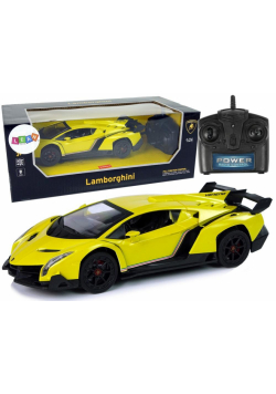 Auto zdalnie sterowane 1:24 Lamborghini żółte