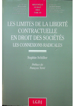 Les limites de la liberte contractuelle en droit des societes