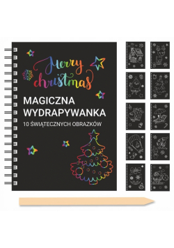 Magiczne obrazki do wydrapywania Merry Christmas